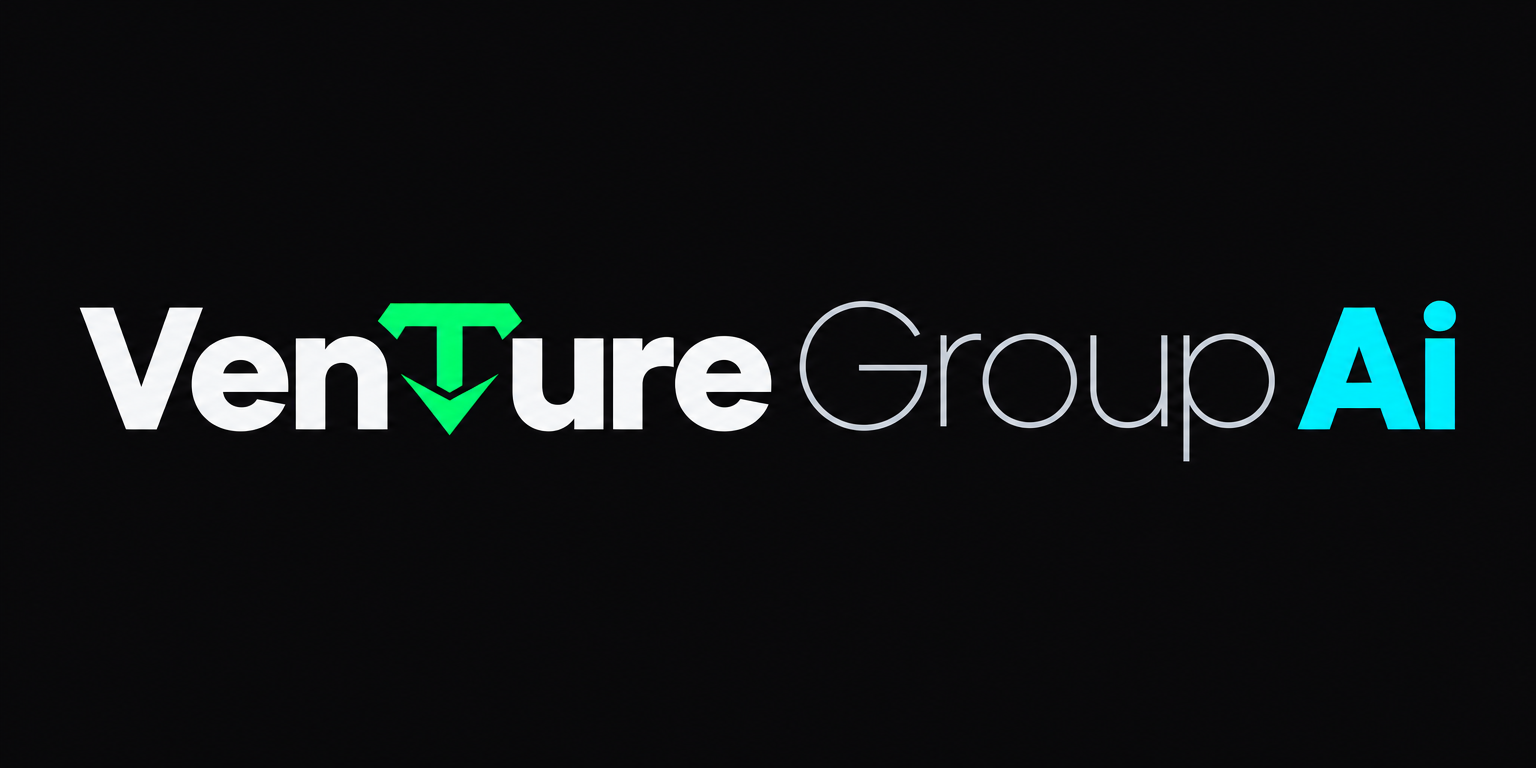Horizontal lockup of the VentureGroupAi brand